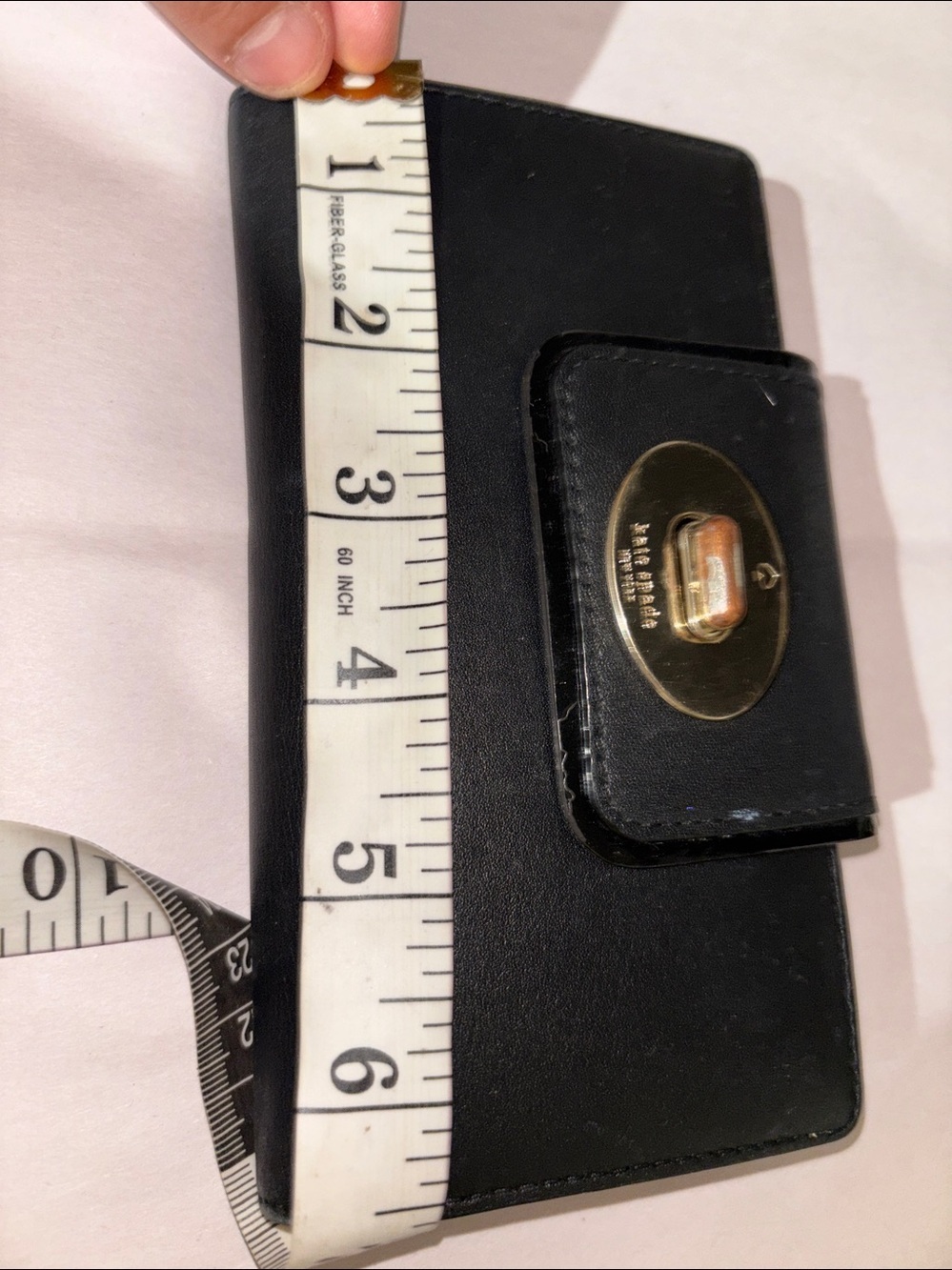 Kate Spade Black Leather Wallet with Gold Hardware - Picture 9 of 10